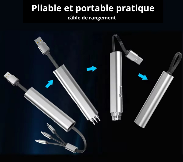 Chargeur 3-en-1 Compact & Ultra Rapide AKOLO-Strong