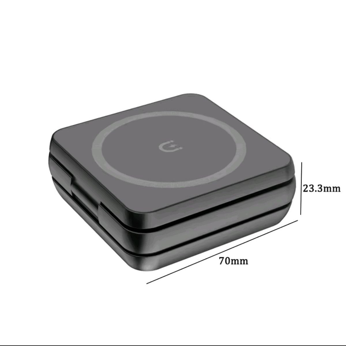 Chargeur magnétique pliable 3 en 1 à charge rapide sans fil
