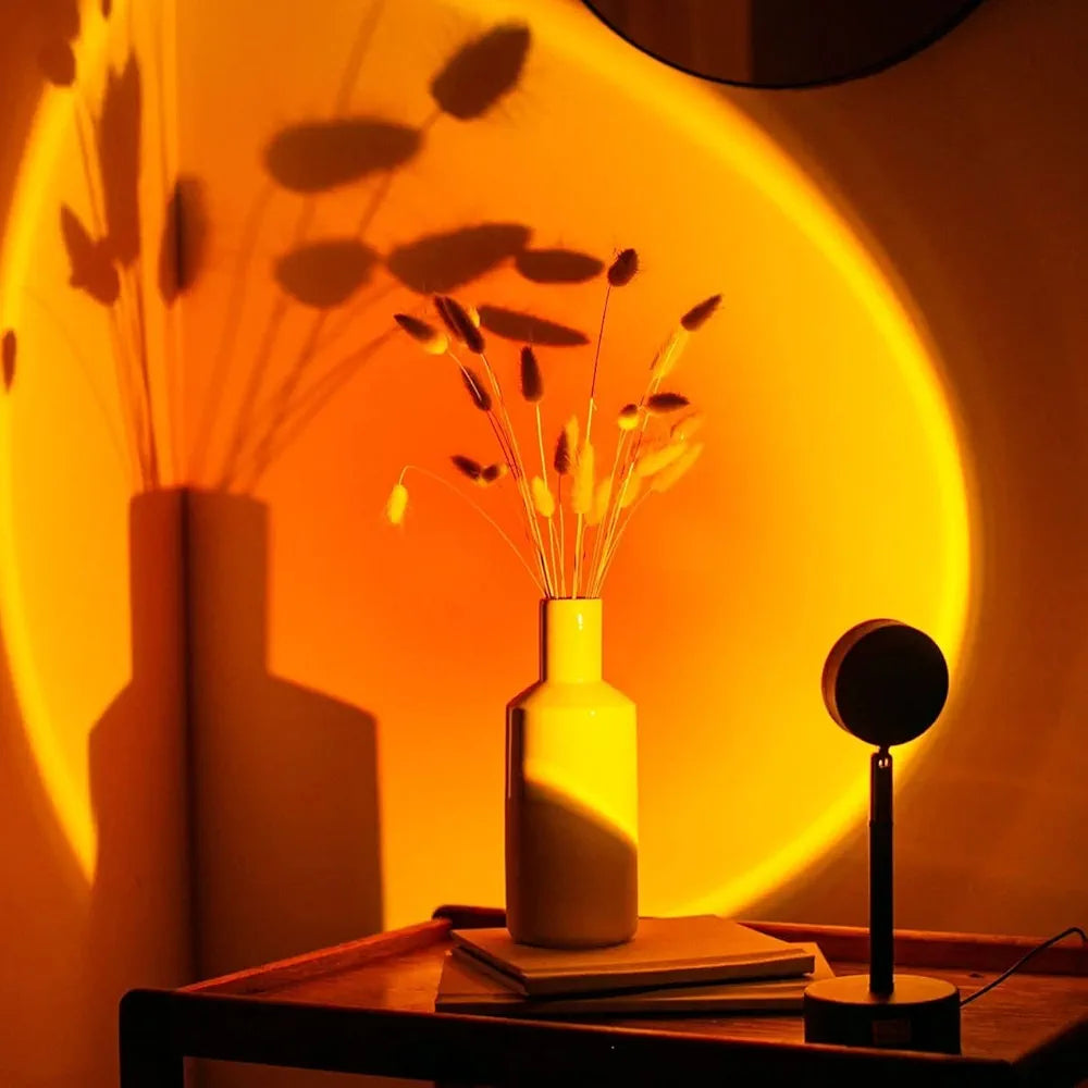 Sunset Lamp avec Télécommande & 16 Couleurs.