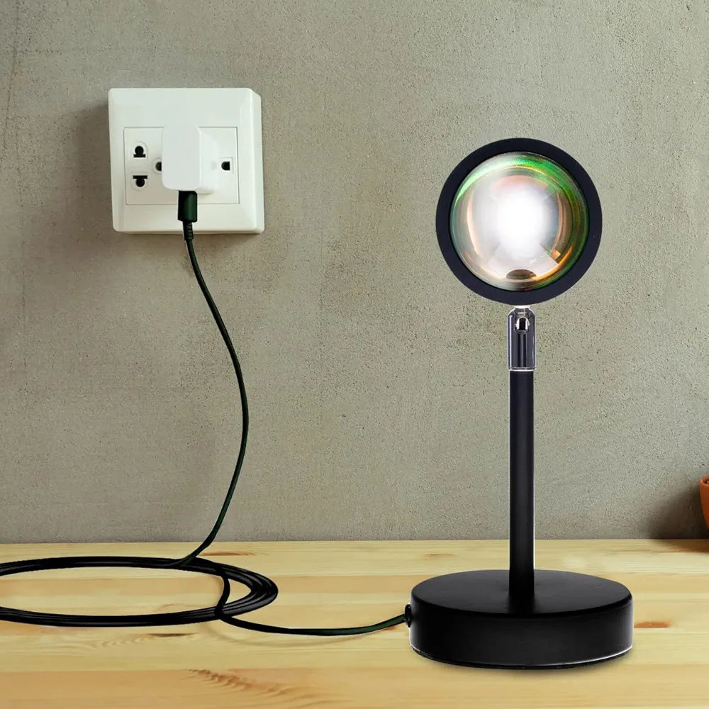 Sunset Lamp avec Télécommande & 16 Couleurs.