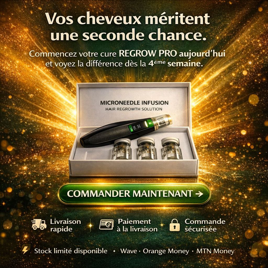 REPOUSSE PRO. Vos cheveux retrouvés en quelques semaines seulement.