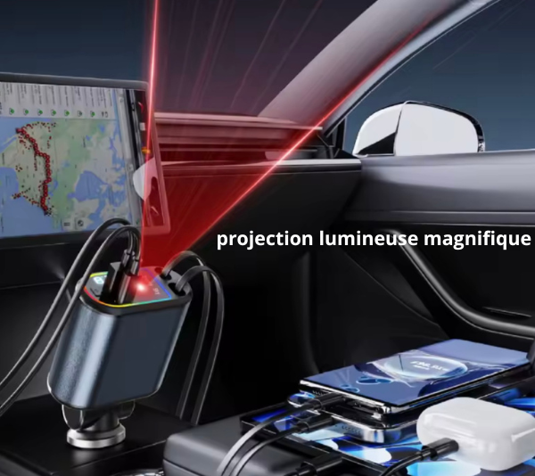 Super chargeur allume cigare 4en1