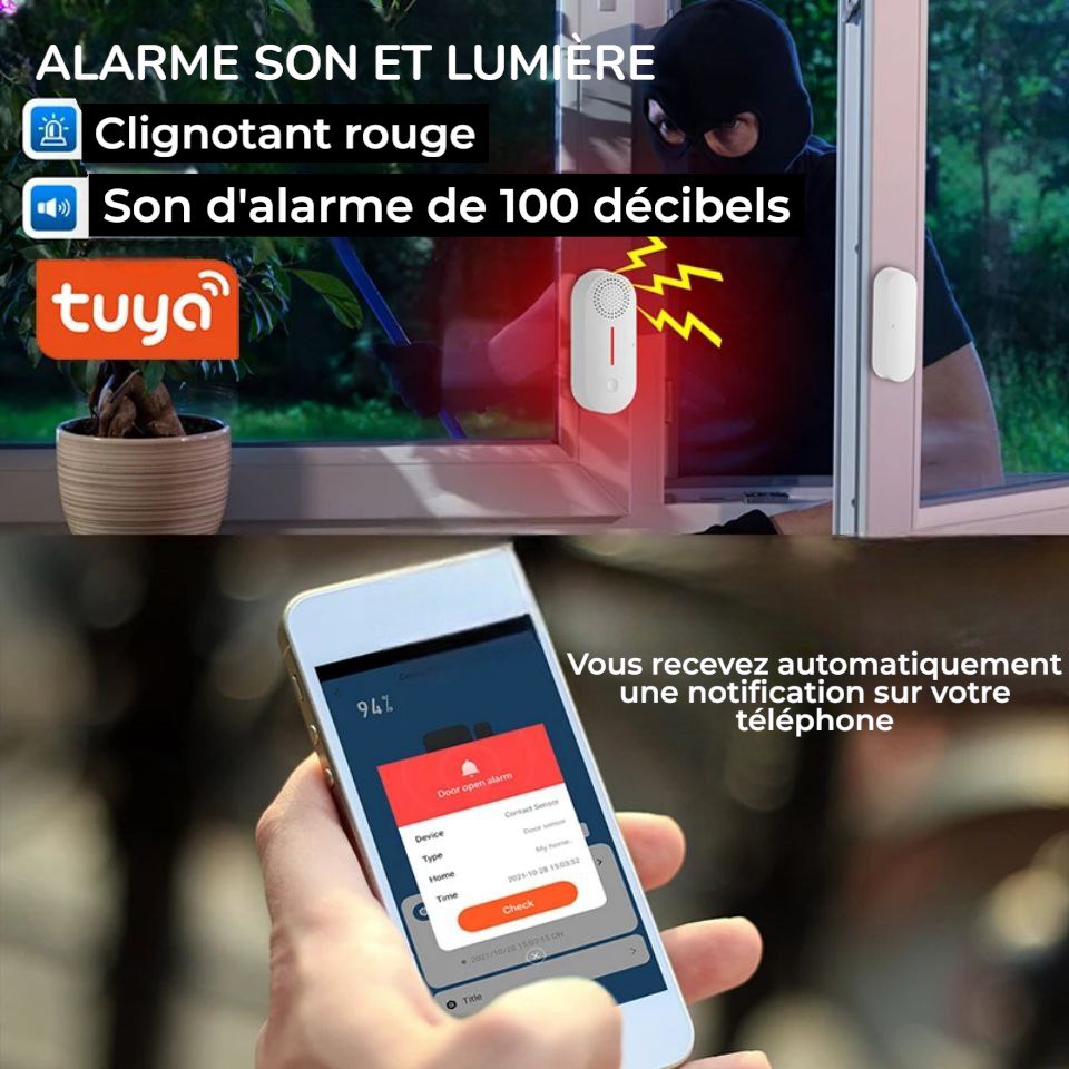 AlarmePort™ Capteur wifi