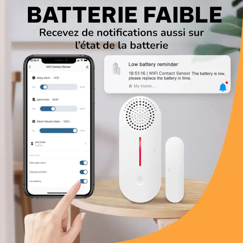 AlarmePort™ Capteur wifi