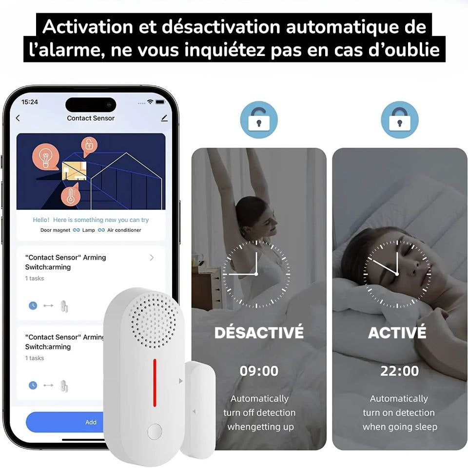 AlarmePort™ Capteur wifi
