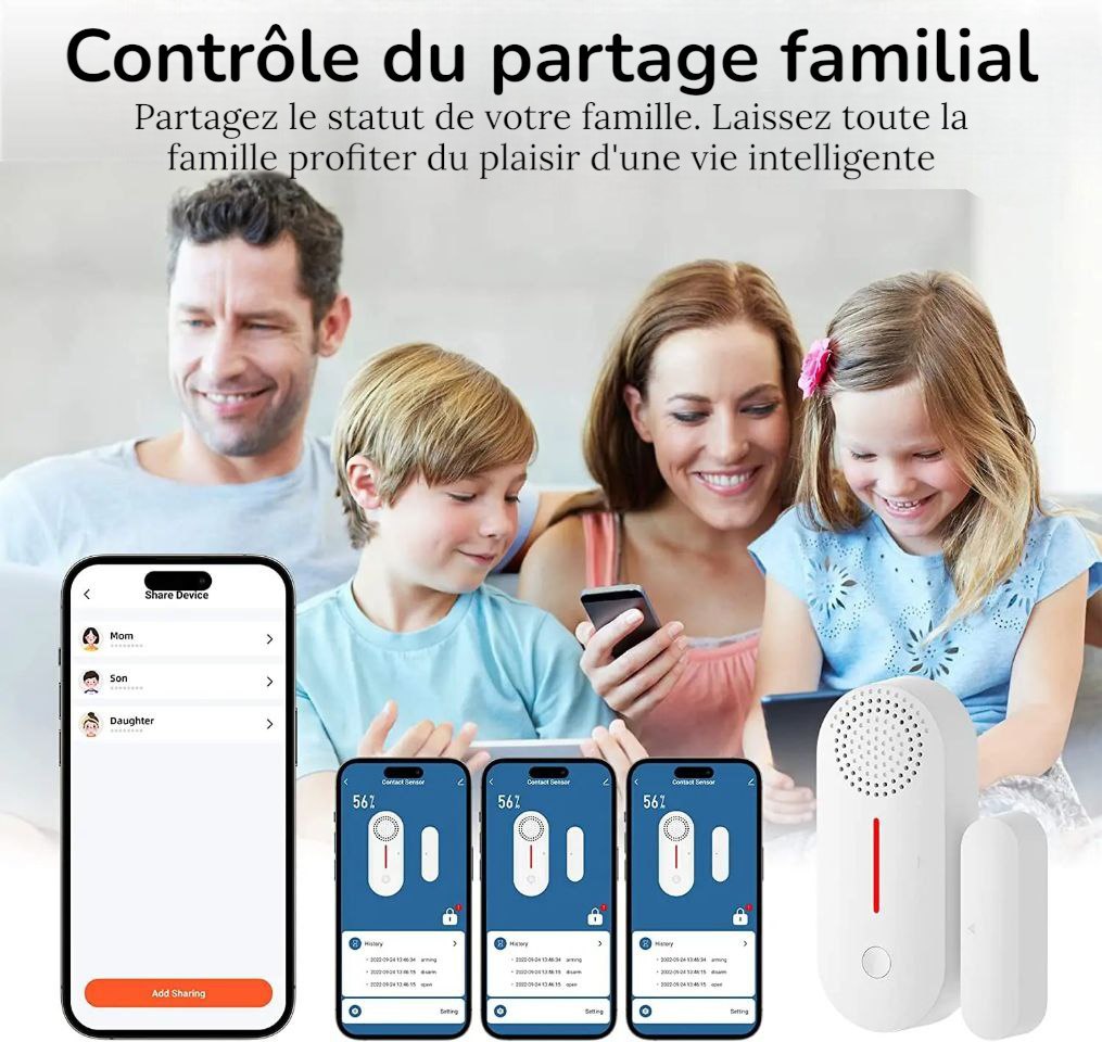 AlarmePort™ Capteur wifi