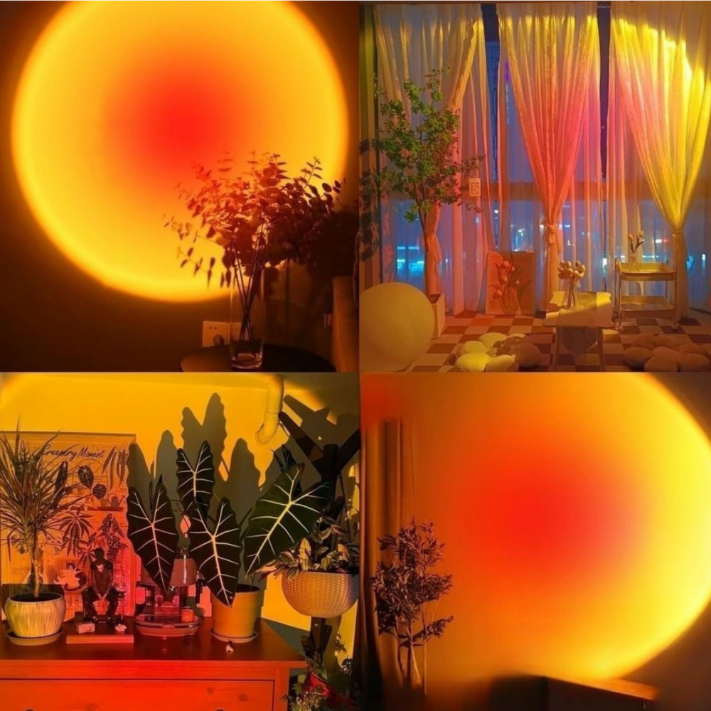 Sunset Lamp avec Télécommande & 16 Couleurs.