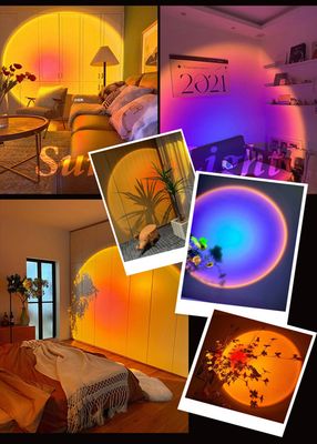 Sunset Lamp avec Télécommande & 16 Couleurs.