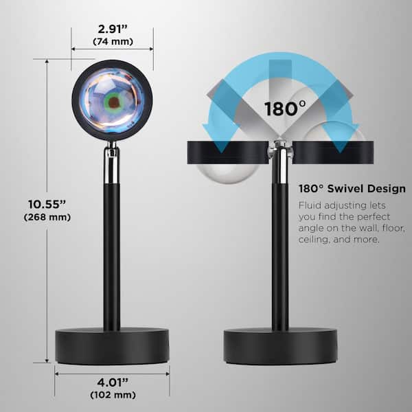 Sunset Lamp avec Télécommande & 16 Couleurs.