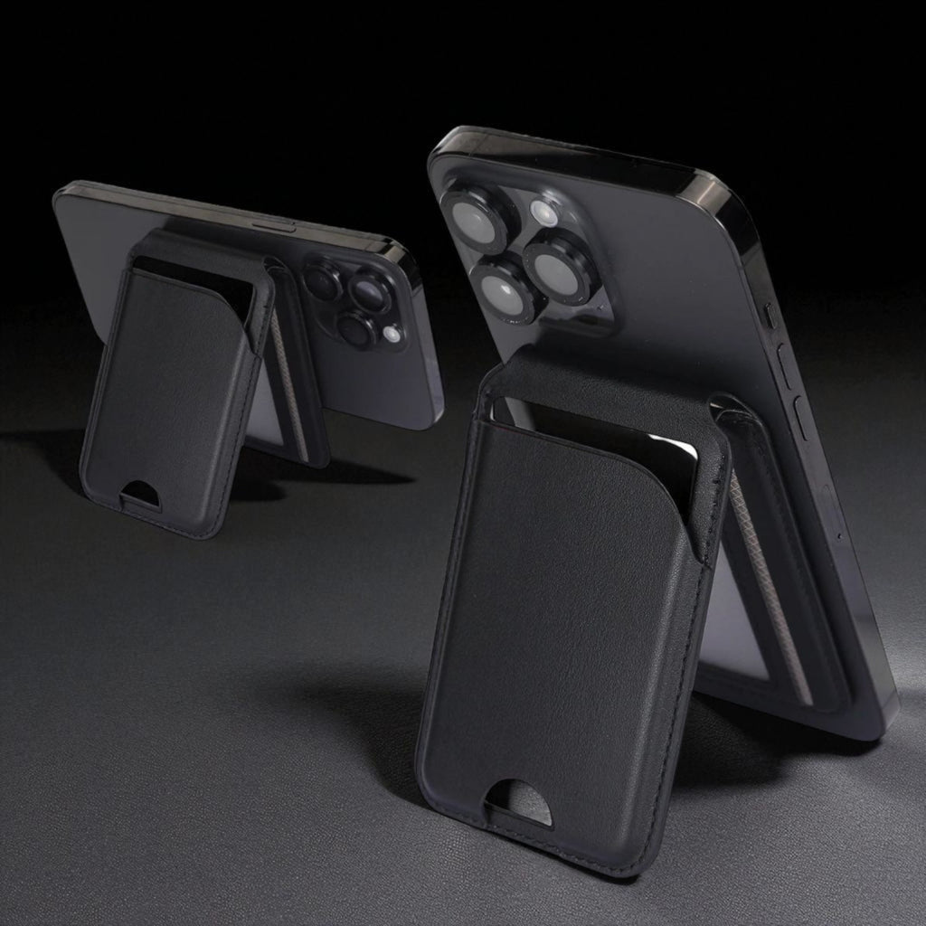 Porte-carte pliable magnétique 3-en-1